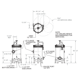 INV-72-8FL-222 Hurricane Involute Housing